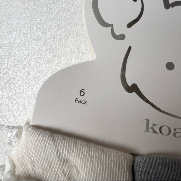 KoalaBaby Dressy Ankle Socks with Lace Detail 6 Pack Sz 0-6 M - Picture 9 of 12